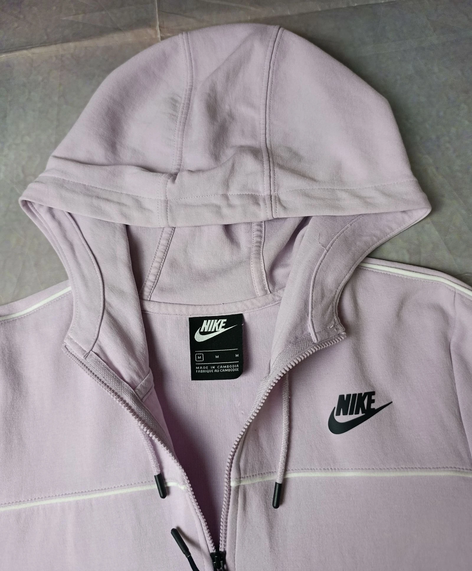 Sudadera con capucha Nike Sportswear de cremallera completa Lavanda Talla M para mujer – photo 4